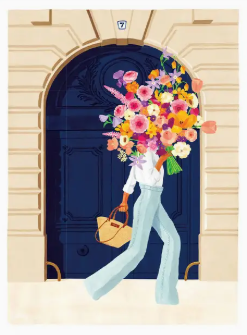 Affiche 30x40 cm "PARISIENNE" par Claire Leina