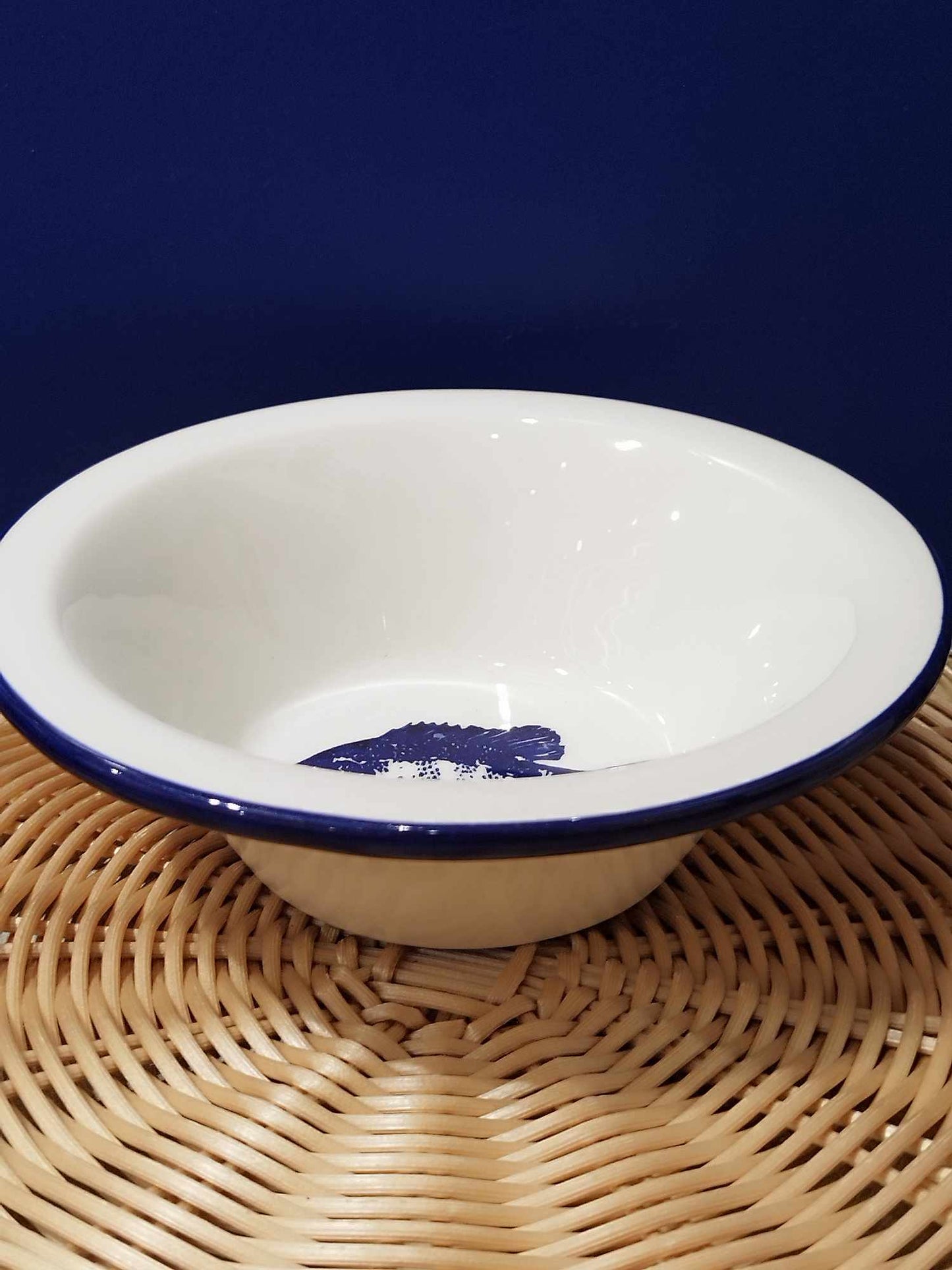 Bol 5 cm Duro Ceramics motif poisson bleu cobalt céramique artisanale faite et peinte à la main au Portugal concept store portugais cherbourg artisanat normandie livraison partout art de la table