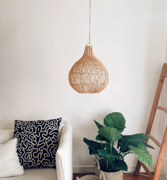 Lustre en rotin artisanal - MANDALA