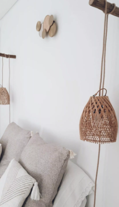 Lustre en rotin artisanal - AYANA