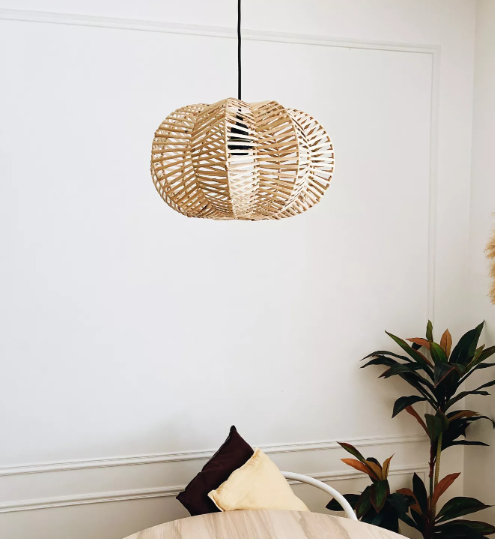 Lustre en rotin artisanal - TABANAN