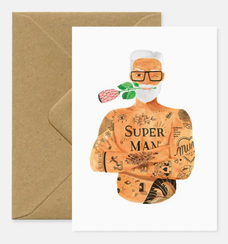 Carte Postale - Super Man