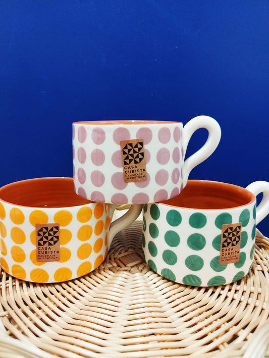 Mug à pois - Céramique portugaise artisanale CASA CUBISTA