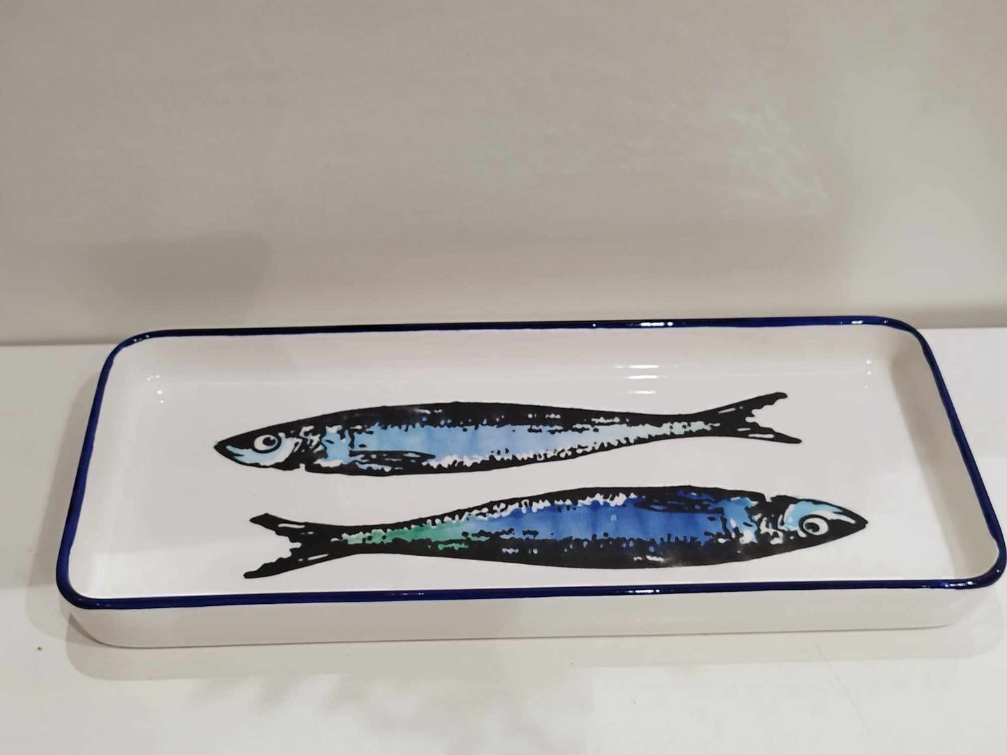 Plats couple sardines collection BORD DE MER - Céramique artisanale portugaise