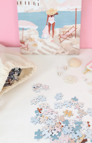 Puzzle illustré 1000 pièces – "La plage" par Claire Leina