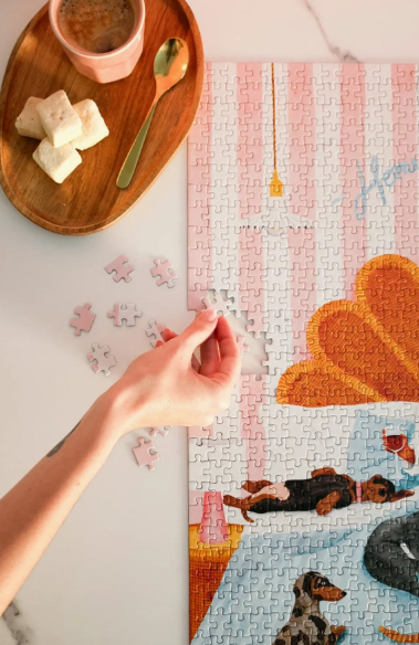 Puzzle illustré 1000 pièces – "Une vie sans humain" par Claire Leina