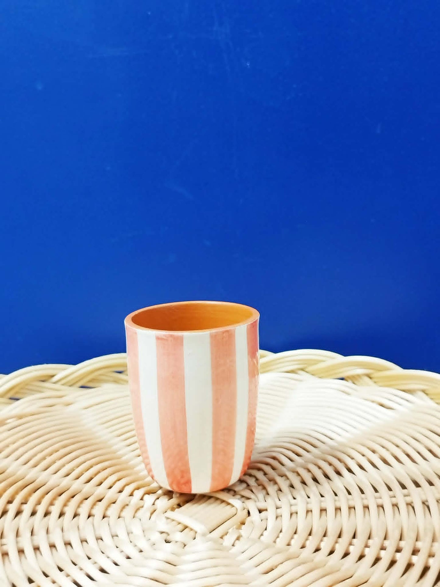 Tasse à café "rayures" - Céramique artisanale A LOJA DA CERAMICA