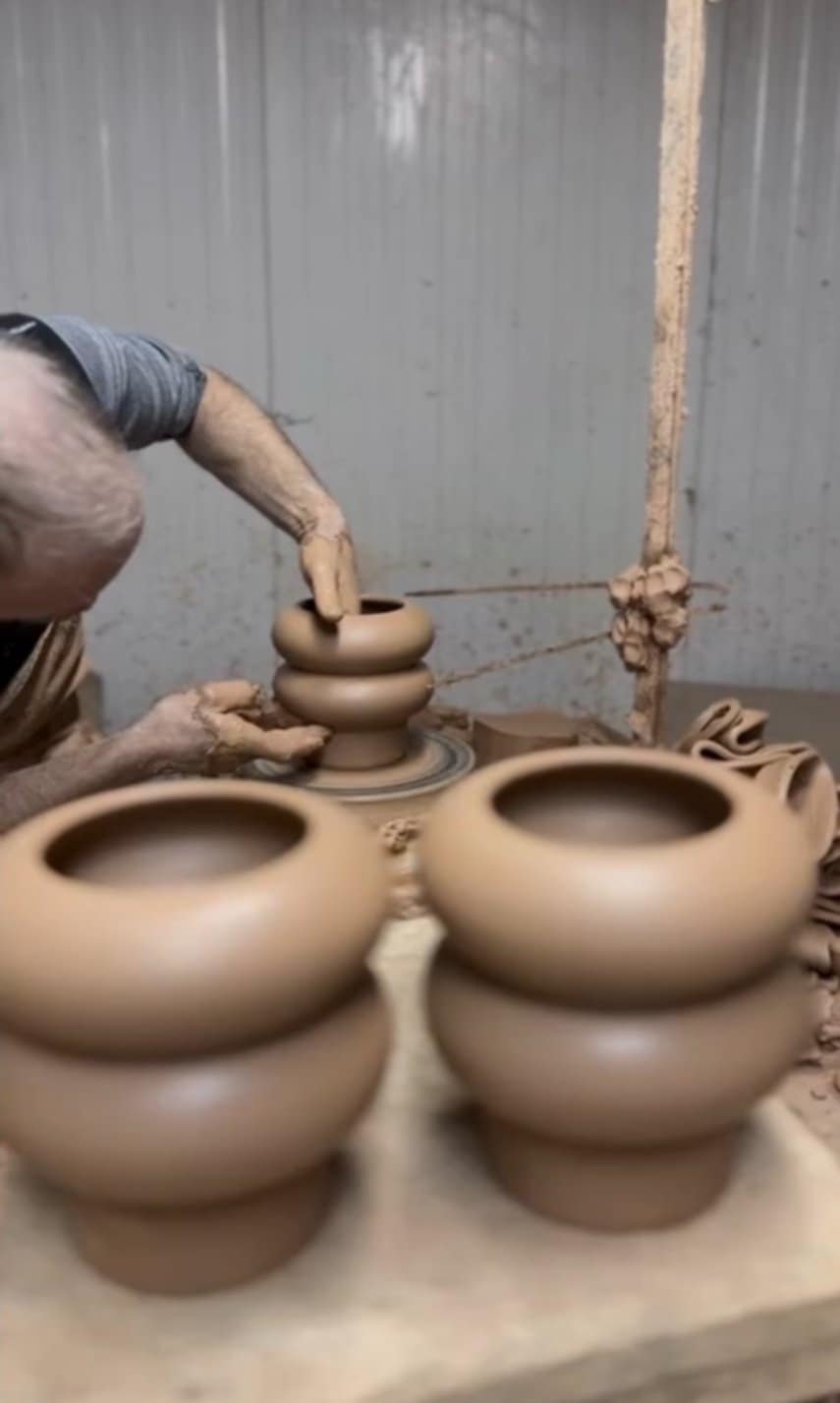 Vase BUBBLE Bleu cobalt - Céramique artisanale