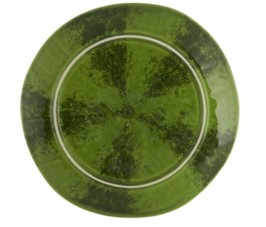 assiette pastèque bordallo pinheiro barbotine pastèque verso céramique portugaise faite et peinte à la main 19e siècle