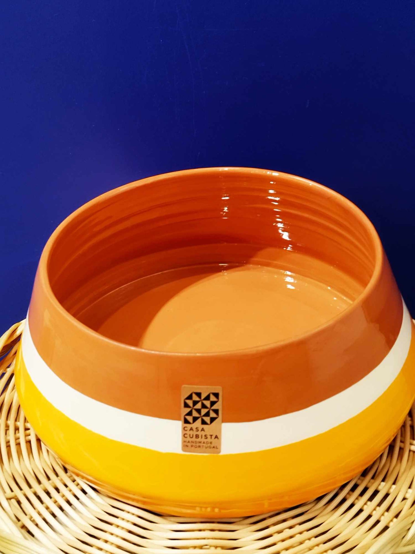 Saladier tricolore - Céramique artisanale CASA CUBISTA