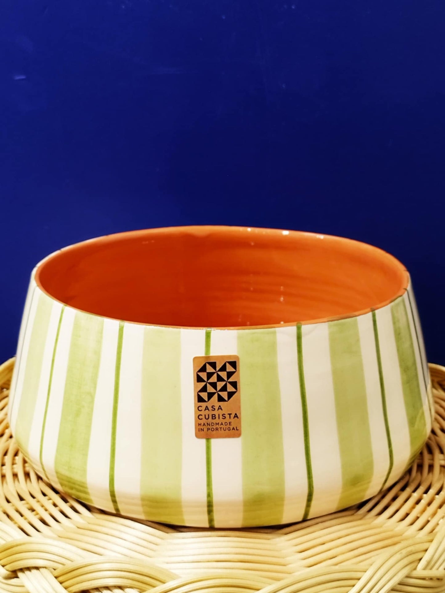 Saladier rayé Cabana - Céramique artisanale CASA CUBISTA