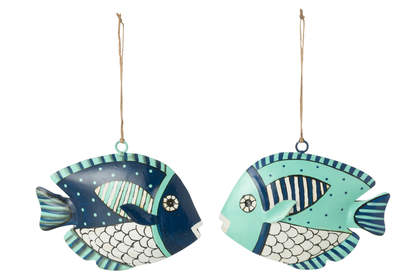 Suspension poisson en métal