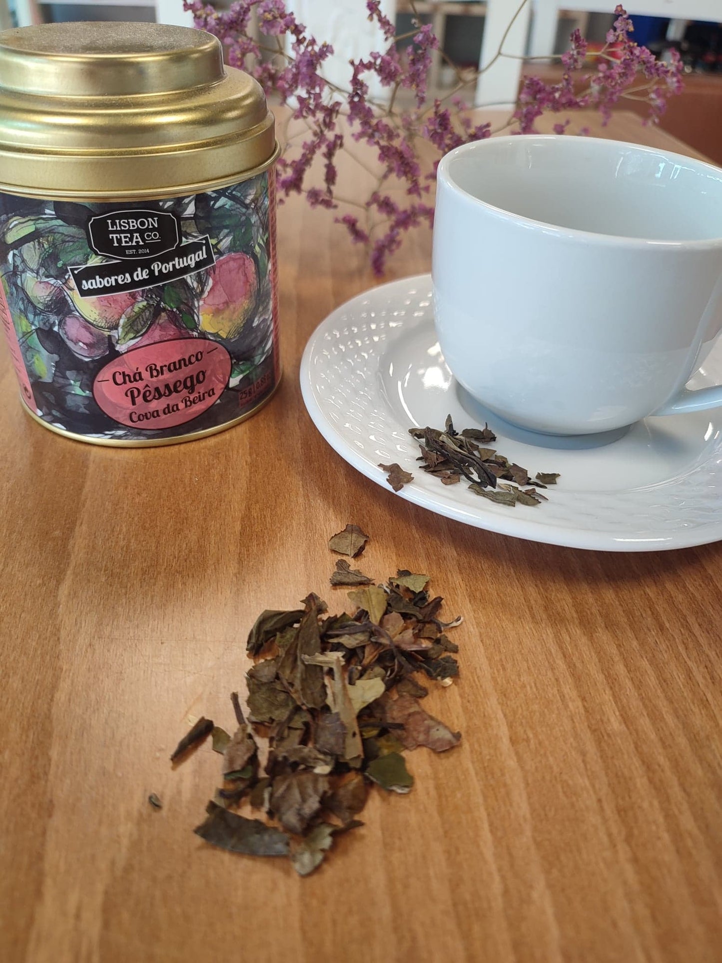 thé blanc pêche portugal açores boisson thé saudade concept store cherbourg normandie
