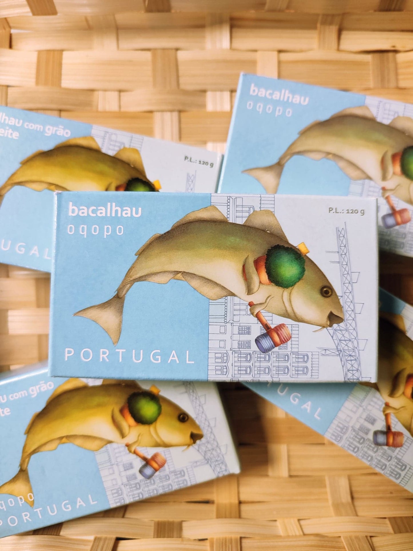 morue aux pois chiches huile d'olive oignon lisboa oqopo conserve portugal fabrication traditionnelle qualité saudade concept store normandie cherbourg épicerie fine épicerie portugaise