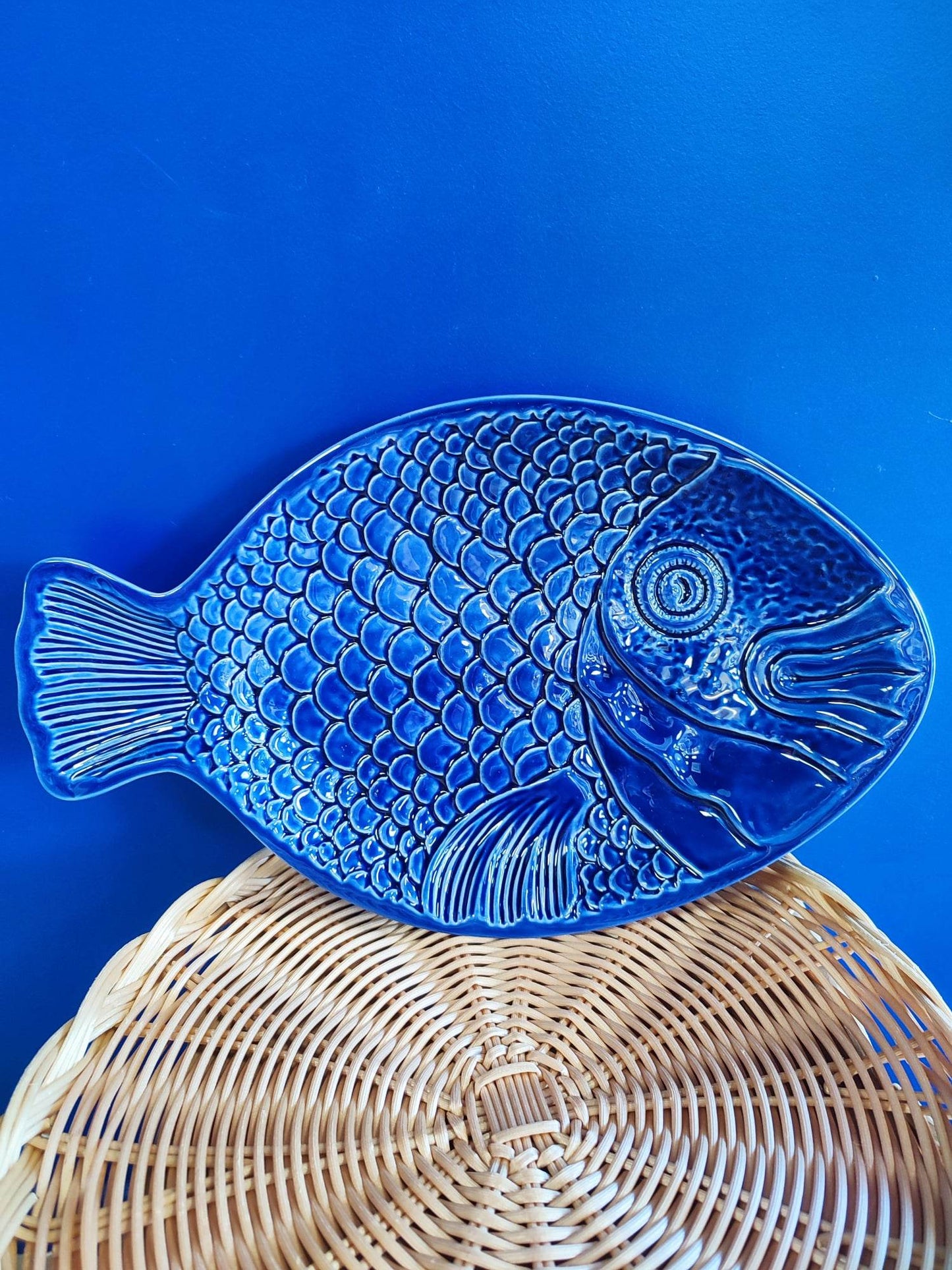 Plat poisson grand format - Céramique artisanale portugaise