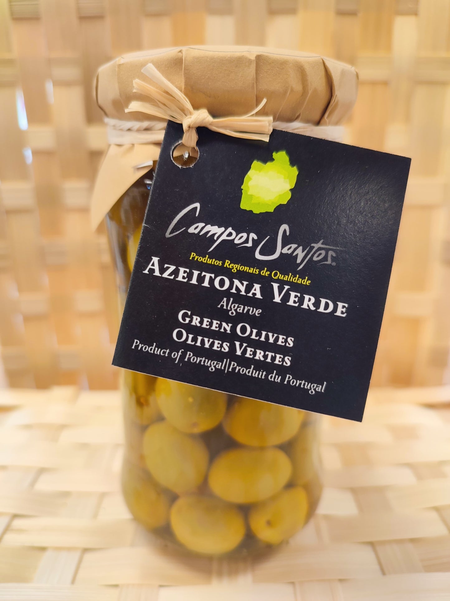 Olives vertes récolté à la main algarve campos santos sans additif naturel saumure portugal épicerie fine épicerie portugaise saudade concept store cherbourg normandie