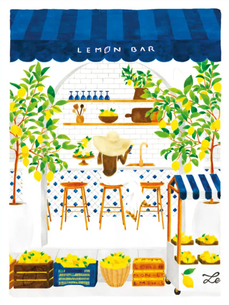 Affiche 30x40 cm "LEMON BAR" par Claire Leina