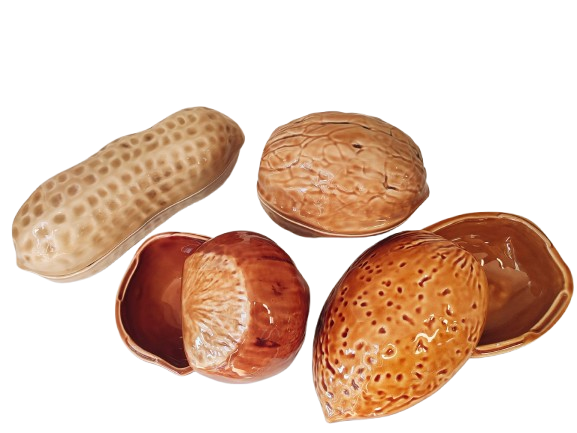 Boîtes fruits secs en faïence - Céramique artisanale BORDALLO PINHEIRO