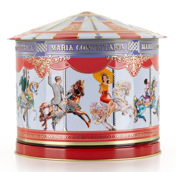 Boîte à musique carrousel avec biscuits (300g) – Maria Confeitaria