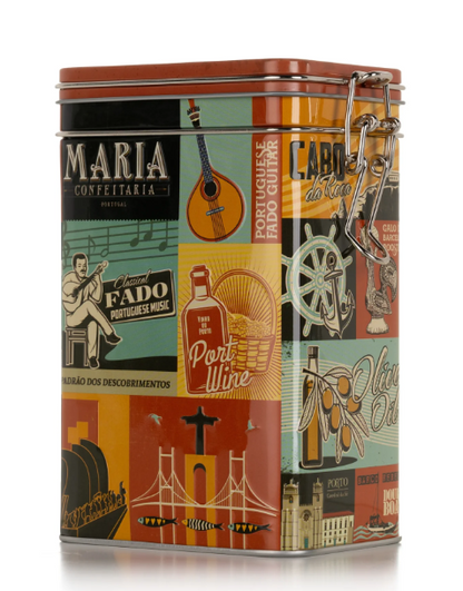 Boîte à biscuits garnie – Motifs portugais – Maria Confeitaria