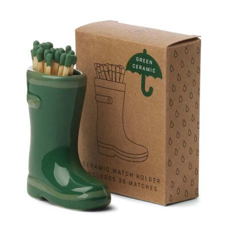 Porte allumettes botte de pluie