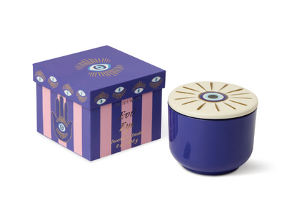 Bougie Œil protecteur en verre & en céramique - collection CHARMED