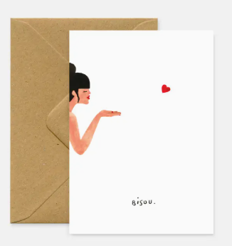 Carte Postale - Bisou