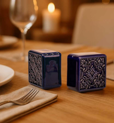 Salière & poivrière azulejos - Céramique artisanale portugaise