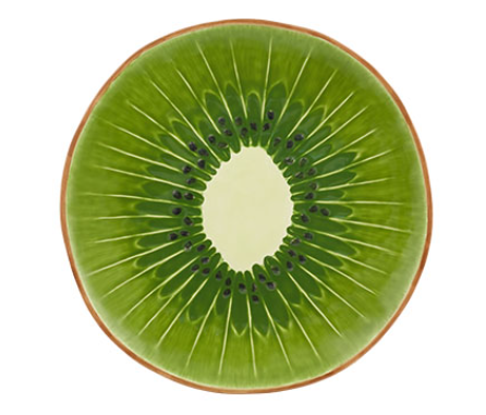 Plat kiwi - Céramique artisanale BORDALLO PINHEIRO