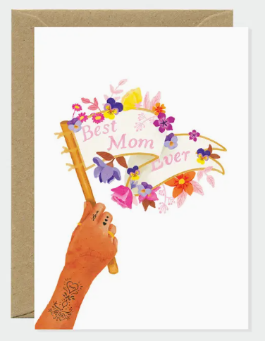 Carte Postale - Banderole Meilleure Maman