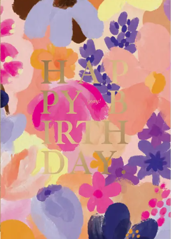 Carte Postale - Happy BirthDay Fleur