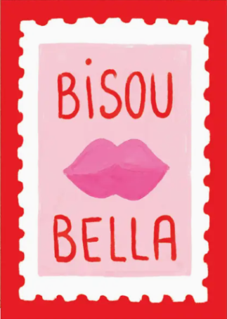 Carte Postale - Bisou Bella