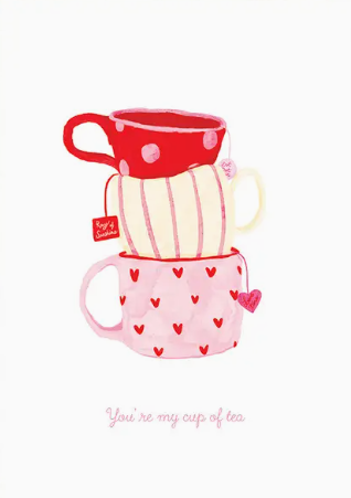 Carte Postale - Tu es ma tasse de thé