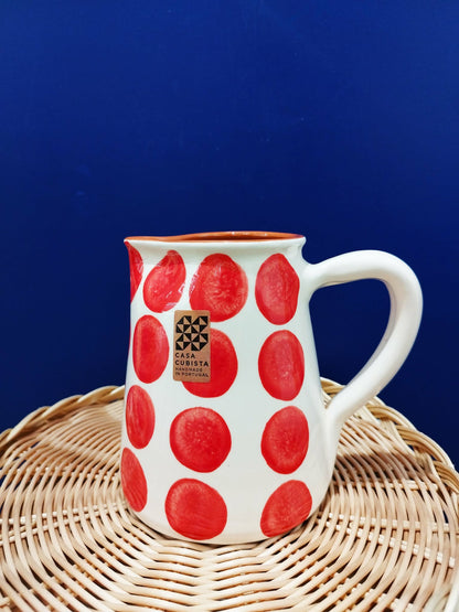Pichet 1L à pois - Céramique artisanale CASA CUBISTA