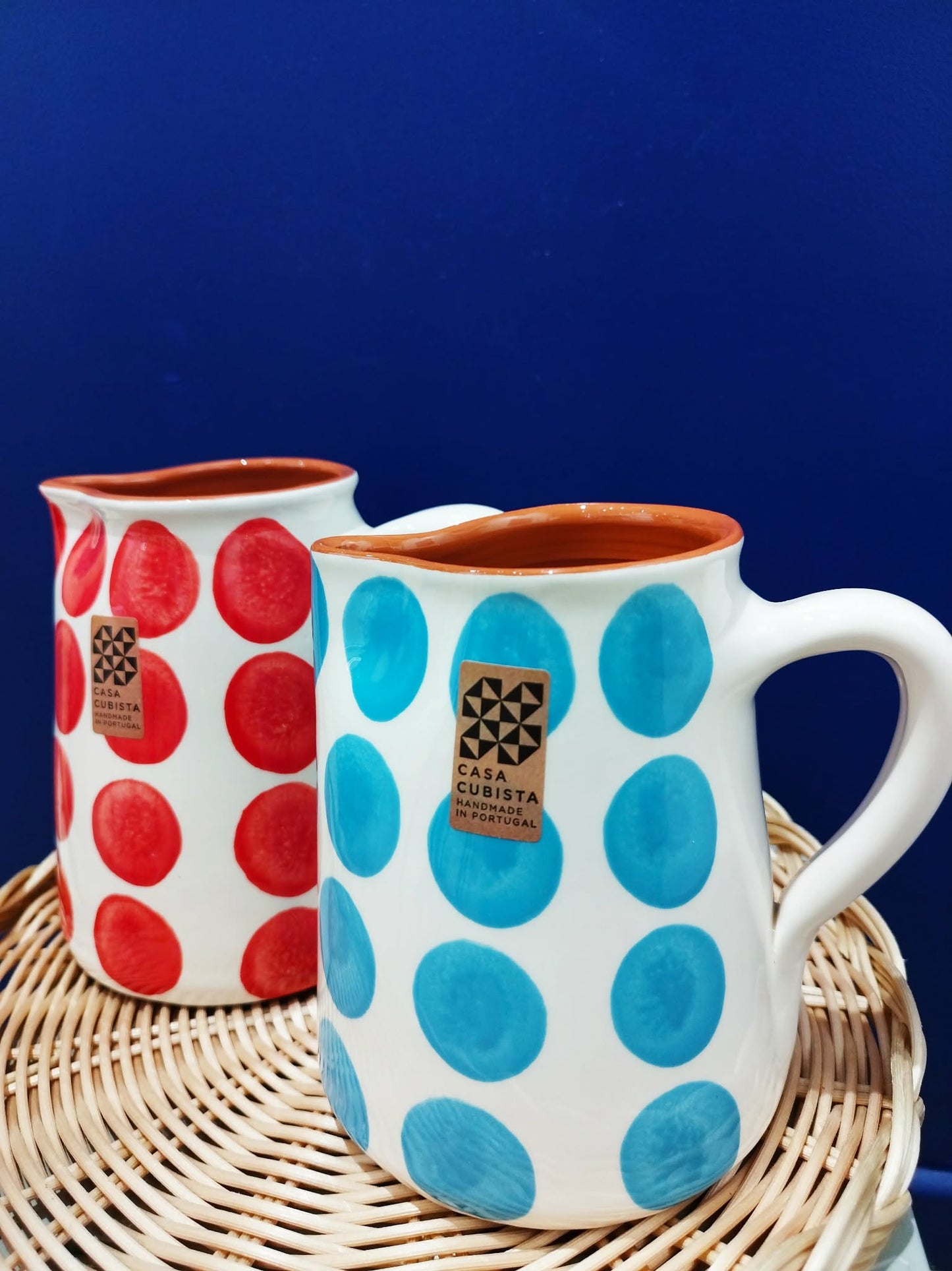 Pichet 1L à pois - Céramique artisanale CASA CUBISTA