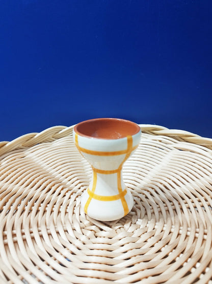 Coquetier quadrillés - Céramique artisanale portugaise A LOJA DA CERAMICA