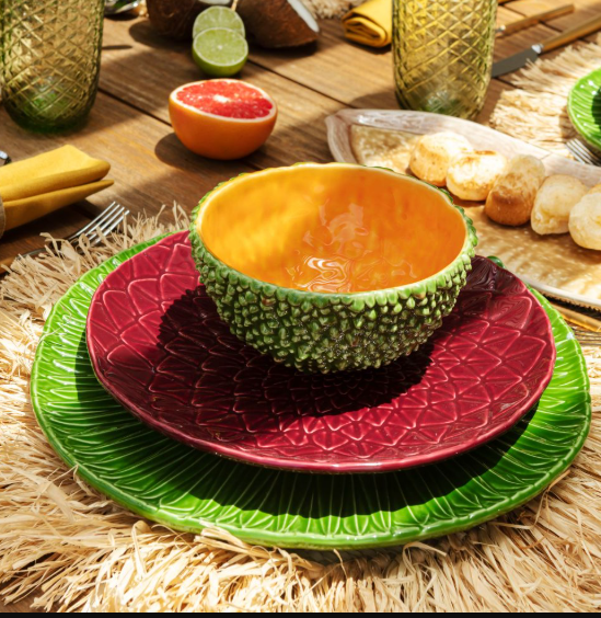 Assiette à diner Amazonie - Céramique artisanale BORDALLO PINHEIRO