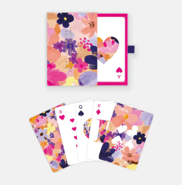 Jeu de 52 cartes design Fleur