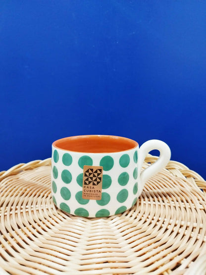 Mug à pois - Céramique portugaise artisanale CASA CUBISTA