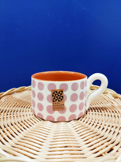 Mug à pois - Céramique portugaise artisanale CASA CUBISTA
