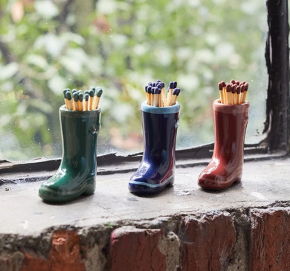 Porte allumettes botte de pluie