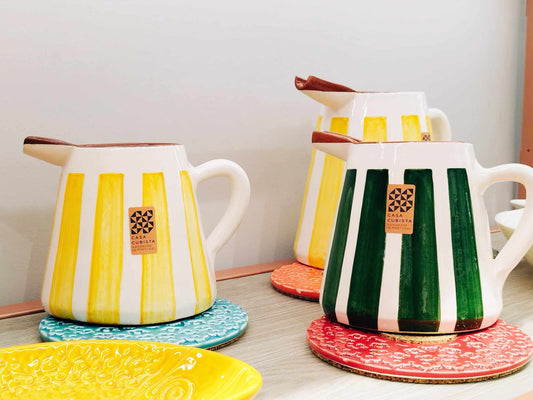 Pichet 1L avec bec - Céramique artisanale CASA CUBISTA
