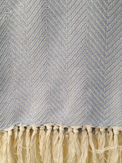 Plaid motif chevrons en coton 135*200cm