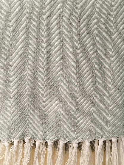 Plaid motif chevrons en coton 135*200cm