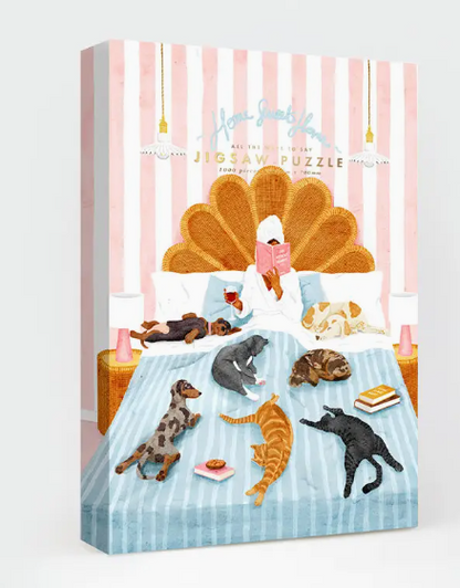 Puzzle illustré 1000 pièces – "Une vie sans humain" par Claire Leina