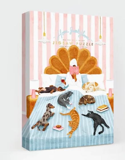 Puzzle illustré 1000 pièces – "Une vie sans humain" par Claire Leina