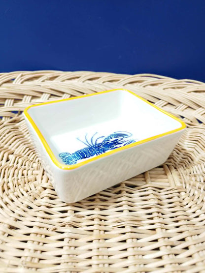Bol rectangulaire collection Porto Fino - Céramique artisanale portugaise