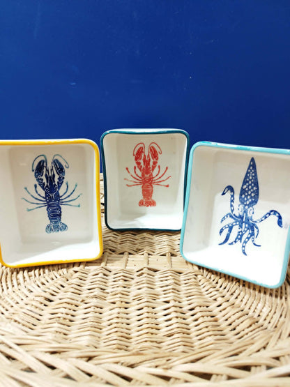 Bol rectangulaire collection Porto Fino - Céramique artisanale portugaise