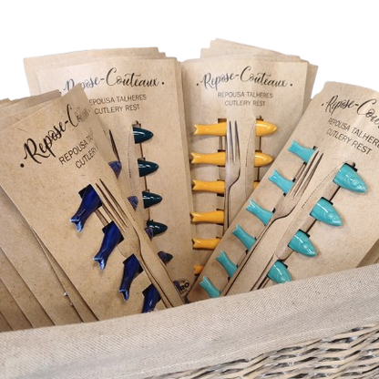 Repose-couteaux | Lot de 6 - Céramique artisanale portugaise