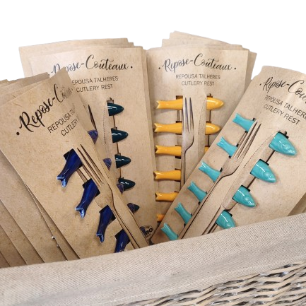 Repose-couteaux | Lot de 6 - Céramique artisanale portugaise